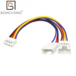 Tarjeta gráfica de vídeo VGA PH2.0 Cables adaptadores divisores de ventilador de 4 pines Mini Cables de extensión de ventilador GPU de 4 pines 15cm 30