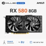 Tarjeta gráfica para juegos MLLSE AMD RX 580 8 Go 2048SP GDDR5 de 6 bits, 6 broches, PCI Express 3.0×16, GPU Radeon RX580 8G
