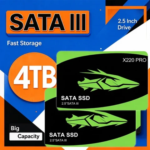 X220 PRO 4TB 2.5 Inch SATA III SSD Internal Solid State Drive Fast Storage Hard Store More for Laptop Desktop PC Upgrade